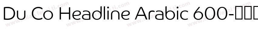 Du Co Headline Arabic 600字体转换